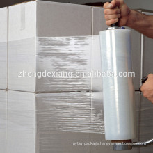 PE Hand Pallet Wrap Stretch Film Rolls/Plastic Stretch Wrap Film